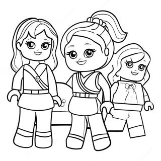 Lego Friends Pages À Colorier