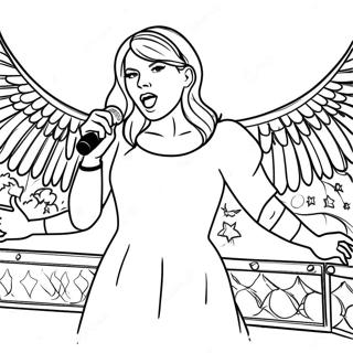 Page De Coloriage Taylor Swift En Performance Sur Scene 75912 18897