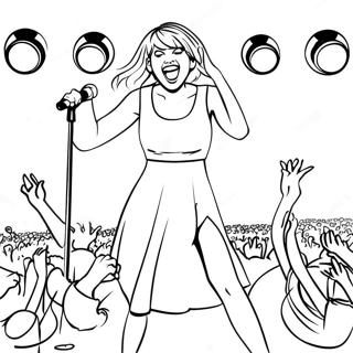 Page De Coloriage Taylor Swift En Performance Sur Scene 75912 18900