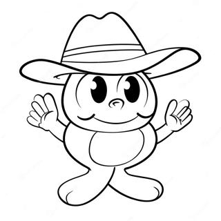 Page De Coloriage Du Personnage Cappy Le Chapeau 75987-18950