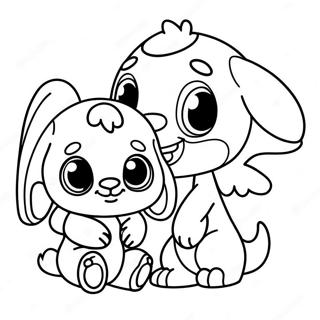 Stitch Et Angel Mignons Pages À Colorier