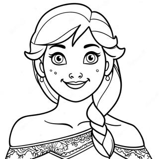 Princesse Disney Frozen Pages À Colorier