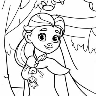 Page De Coloriage De La Princesse Disney Frozen 76064-19007