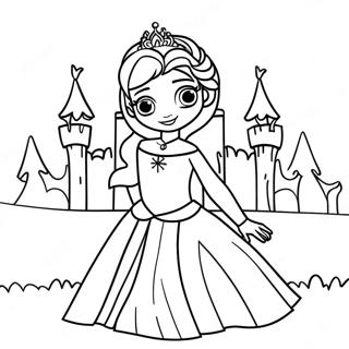 Page De Coloriage Du Chateau De Glace Delsa 76065-19010