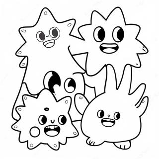 Page De Coloriage De Monstres En Feutre Ludiques 76195-19117