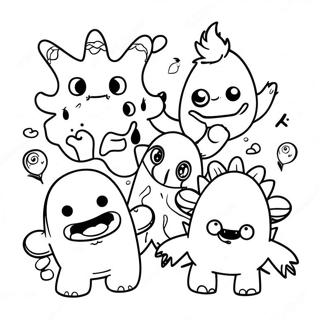 Page De Coloriage De Monstres En Feutre Ludiques 76195-19119