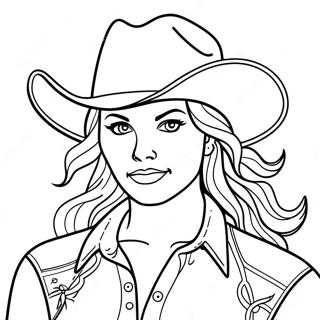 Page De Coloriage De Cowgirl 76319-19206