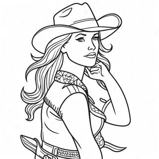 Page De Coloriage De Cowgirl 76319-19207