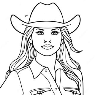 Page De Coloriage De Cowgirl 76319-19208