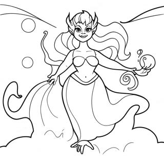 Page De Coloriage Dursula La Sorciere Des Mers 76371 19254