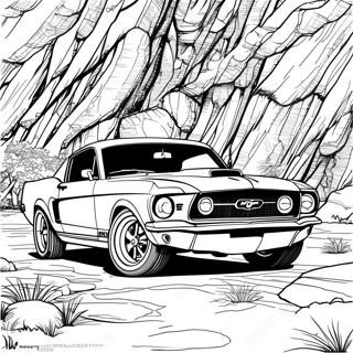 Page De Coloriage Mustang Gt Classique 76396-19269