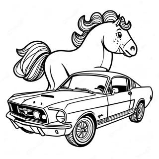 Page De Coloriage Mustang Gt Classique 76396-19270