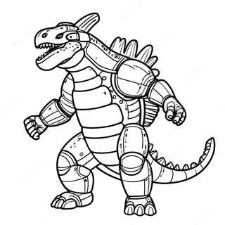 Page De Coloriage Mechagodzilla Rugissant 76424 19298
