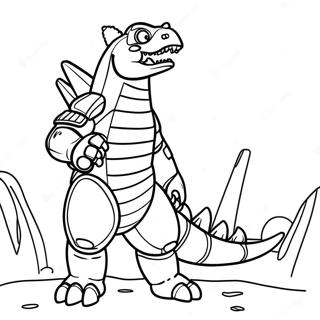 Page De Coloriage Mechagodzilla Rugissant 76424 19300