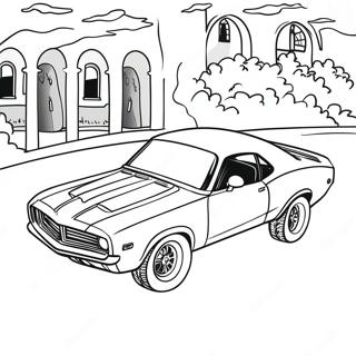 Page De Coloriage Voiture De Muscle Classique 76524-19370