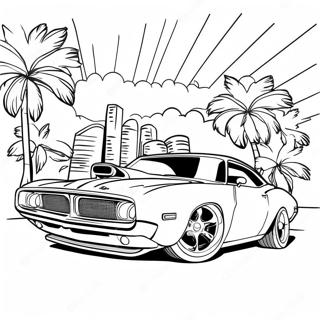 Page De Coloriage Voiture De Muscle Classique 76524-19371