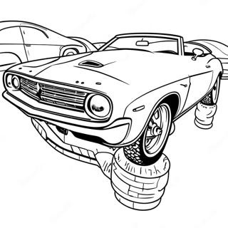 Page De Coloriage Voiture De Muscle Vintage 76525 19375