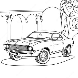 Page De Coloriage Voiture De Muscle Vintage 76525 19376