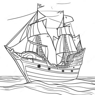 Page De Coloriage Du Navire Pirate Des Outer Banks 76551 19397