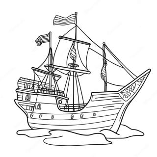 Page De Coloriage Du Navire Pirate Des Outer Banks 76551 19398