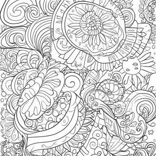 Page De Coloriage De Motifs Esthetiques Grunge 76676-19486