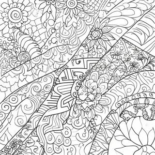 Page De Coloriage De Motifs Esthetiques Grunge 76676-19488