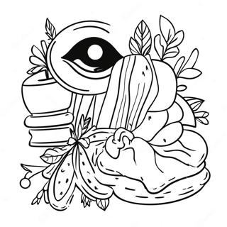 Page De Coloriage Esthetique Grunge Vintage 76677 19490