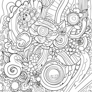 Page De Coloriage Esthetique Grunge Abstraite 76680-19503