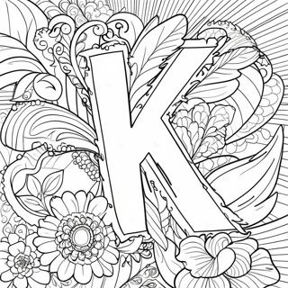 Lettre K Pages À Colorier