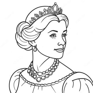 Page De Coloriage De La Reine Elegante 77188-19870