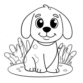 Page De Coloriage De Chien Mignon 77498-20106