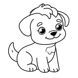 Page De Coloriage De Chien Mignon 77498-20108