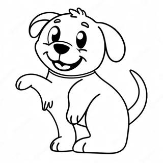 Page De Coloriage De Chien Heureux Remuant La Queue 77501-20118