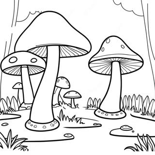 Village De Champignons Fantastiques Page A Colorier 7754 422
