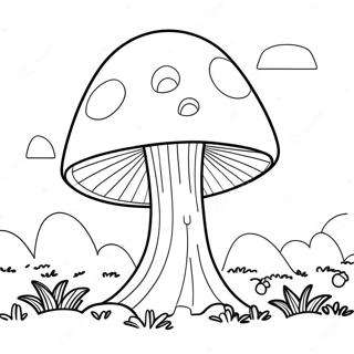 Paysage De Champignons Geants Page A Colorier 7756-200