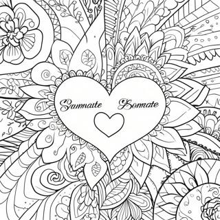 Page De Coloriage De Citations Damour Inspirantes De Lame Soeur 77603-20196