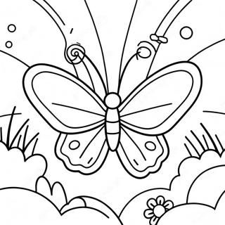 Page De Coloriage De Papillon Arc En Ciel 77834-20366