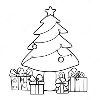 Page De Coloriage Facile De Joli Sapin De Noel 78093-20568