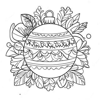 Page De Coloriage De Decoration De Noel Charmante 78095-20573