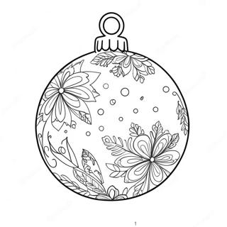 Page De Coloriage De Decoration De Noel Charmante 78095-20576