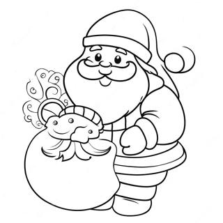 Page De Coloriage De Pere Noel Doux 78096 20578