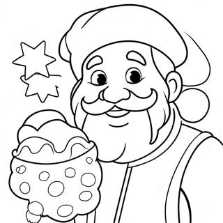 Page De Coloriage De Pere Noel Doux 78096 20579