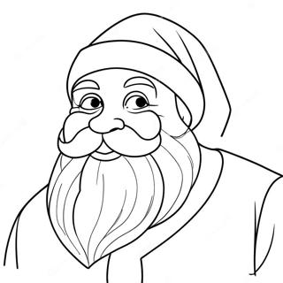 Page De Coloriage De Pere Noel Doux 78096-20580