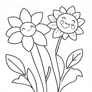 Page De Coloriage De Fleurs Mignonnes Pour La Fete Des Meres 78197-20652