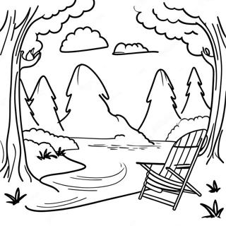 Page De Coloriage Scene De Nature En Plein Air 78299-20726