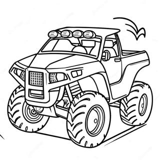 Page De Coloriage Course De Vehicule Tout Terrain Rapide 78326-20750