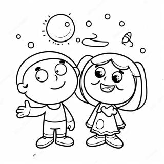 Page De Coloriage De Laventure Magique De Cosmo Et Wanda 78378-20793