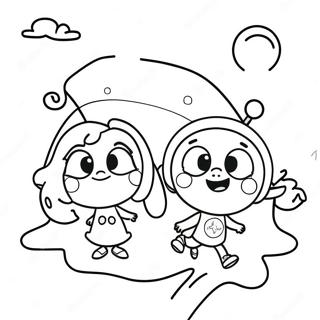 Page De Coloriage De Laventure Magique De Cosmo Et Wanda 78378-20796