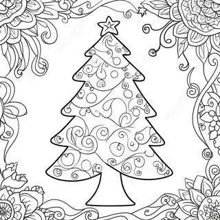 Page De Coloriage De Sapin De Noel Fantaisiste 78403-20809