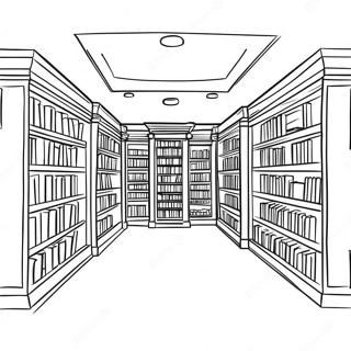 Page De Coloriage De La Bibliotheque 78479-20866